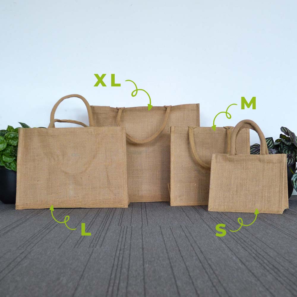 Jute tas naturel | kerst - Afbeelding 2